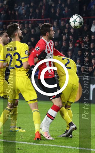 Eindhoven, 6 December 2016 Laatse groepswedstrijd in de Champions League Seizoen 2016/2017 PSV-FC Rostov, eindstand 0-0 en uitschakeling voor het gehele Europese Voetbal.
Gaston Pereiro