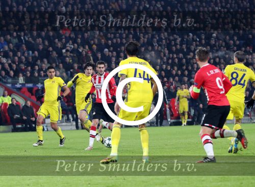Eindhoven, 6 December 2016 Laatse groepswedstrijd in de Champions League Seizoen 2016/2017 PSV-FC Rostov, eindstand 0-0 en uitschakeling voor het gehele Europese Voetbal.