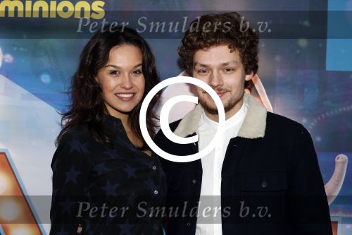 Amsterdam 10 december 2016
Premiere Sing in pathe arena. Holly Brood met vriend Soy Kroon