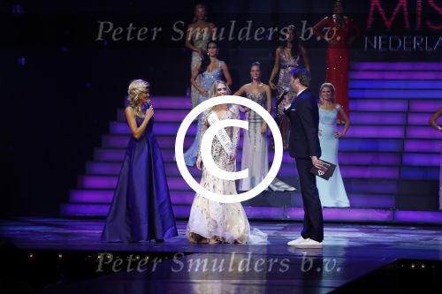 Hilversum 26 september 2016
Finale miss Nederland verkiezing in studio 21. Kim Kotter en Viktor Brand presenteren het. Jessie Jazz Vuijk