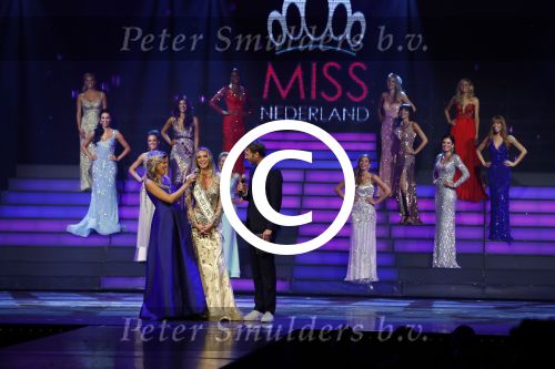 Hilversum 26 september 2016
Finale miss Nederland verkiezing in studio 21. Kim Kotter en Viktor Brand presenteren het. Jessie Jazz Vuijk