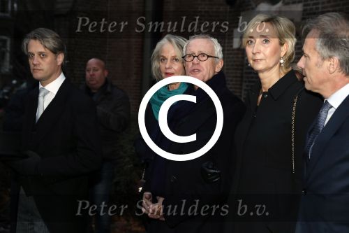 Amsterdam 15 december 2016
Herdenkingsdienst voor Joop Braakhekke in de Vondelkerk. partner Wim