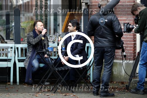 Amsterdam 14 december 2016
Joris Linssen heeft opnames voor tv programma in amsterdam zuid.