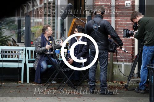 Amsterdam 14 december 2016
Joris Linssen heeft opnames voor tv programma in amsterdam zuid.