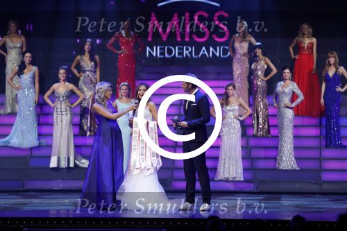 Hilversum 26 september 2016
Finale miss Nederland verkiezing in studio 21. Kim Kotter en Viktor Brand presenteren het.