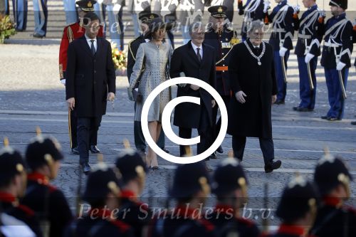 Amsterdam, 28 November 2016
Eerste dag Belgische Koningspaar bij Staatsbezoek aan Nederland
Koningin Maxima, Koning Willem Alexander, Koning Filip en Koningin Mathilde