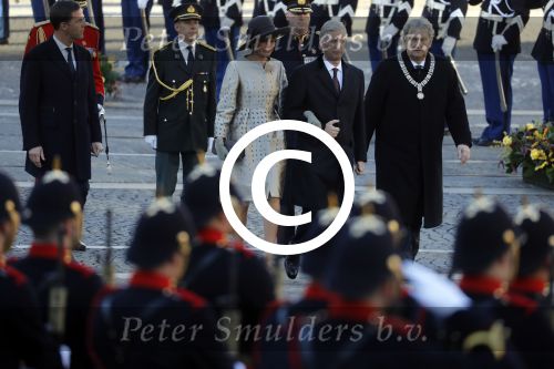 Amsterdam, 28 November 2016
Eerste dag Belgische Koningspaar bij Staatsbezoek aan Nederland
Koningin Maxima, Koning Willem Alexander, Koning Filip en Koningin Mathilde