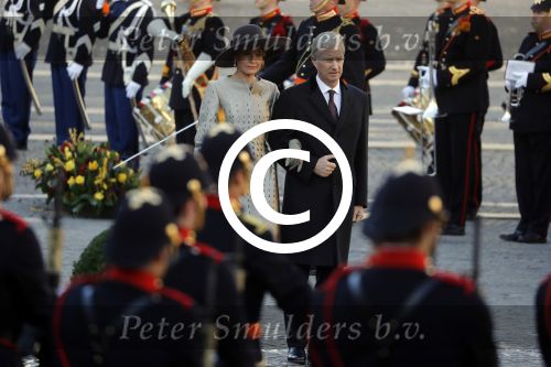 Amsterdam, 28 November 2016
Eerste dag Belgische Koningspaar bij Staatsbezoek aan Nederland
Koningin Maxima, Koning Willem Alexander, Koning Filip en Koningin Mathilde