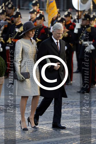 Amsterdam, 28 November 2016
Eerste dag Belgische Koningspaar bij Staatsbezoek aan Nederland
Koningin Maxima, Koning Willem Alexander, Koning Filip en Koningin Mathilde