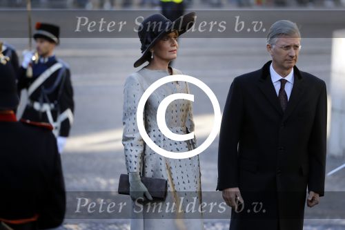 Amsterdam, 28 November 2016
Eerste dag Belgische Koningspaar bij Staatsbezoek aan Nederland
Koningin Maxima, Koning Willem Alexander, Koning Filip en Koningin Mathilde