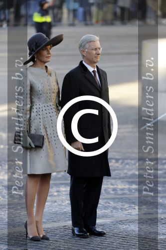 Amsterdam, 28 November 2016
Eerste dag Belgische Koningspaar bij Staatsbezoek aan Nederland
Koningin Maxima, Koning Willem Alexander, Koning Filip en Koningin Mathilde