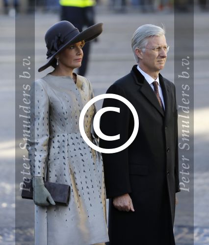 Amsterdam, 28 November 2016
Eerste dag Belgische Koningspaar bij Staatsbezoek aan Nederland
Koningin Maxima, Koning Willem Alexander, Koning Filip en Koningin Mathilde