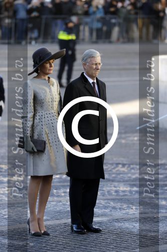 Amsterdam, 28 November 2016
Eerste dag Belgische Koningspaar bij Staatsbezoek aan Nederland
Koningin Maxima, Koning Willem Alexander, Koning Filip en Koningin Mathilde