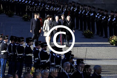 Amsterdam, 28 November 2016
Eerste dag Belgische Koningspaar bij Staatsbezoek aan Nederland
Koningin Maxima, Koning Willem Alexander, Koning Filip en Koningin Mathilde