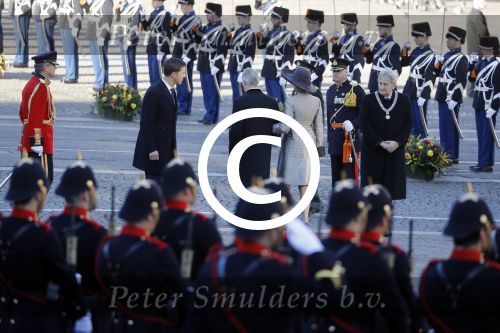 Amsterdam, 28 November 2016
Eerste dag Belgische Koningspaar bij Staatsbezoek aan Nederland
Koningin Maxima, Koning Willem Alexander, Koning Filip en Koningin Mathilde