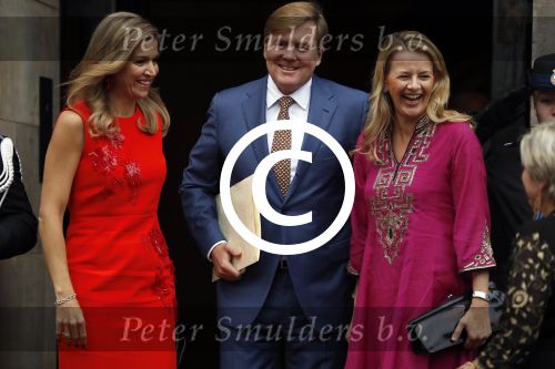 Amsterdam 15 december 2016  
Uitreiking prins Claus prijzen met aanwezig Koning Willem Alexander Koningin Maxima Prinses Beatrix Prinses Laurentien en Prinses Mabel. Vindt plaats in paleis op de dam.