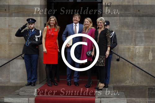 Amsterdam 15 december 2016  
Uitreiking prins Claus prijzen met aanwezig Koning Willem Alexander Koningin Maxima Prinses Beatrix Prinses Laurentien en Prinses Mabel. Vindt plaats in paleis op de dam.