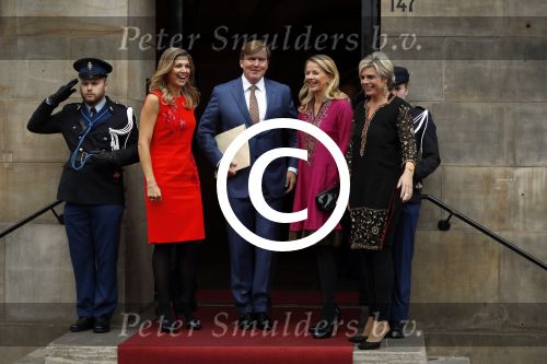Amsterdam 15 december 2016  
Uitreiking prins Claus prijzen met aanwezig Koning Willem Alexander Koningin Maxima Prinses Beatrix Prinses Laurentien en Prinses Mabel. Vindt plaats in paleis op de dam.