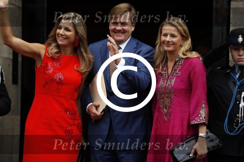 Amsterdam 15 december 2016  
Uitreiking prins Claus prijzen met aanwezig Koning Willem Alexander Koningin Maxima Prinses Beatrix Prinses Laurentien en Prinses Mabel. Vindt plaats in paleis op de dam.