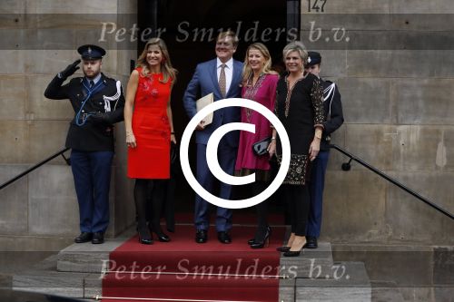 Amsterdam 15 december 2016  
Uitreiking prins Claus prijzen met aanwezig Koning Willem Alexander Koningin Maxima Prinses Beatrix Prinses Laurentien en Prinses Mabel. Vindt plaats in paleis op de dam.
