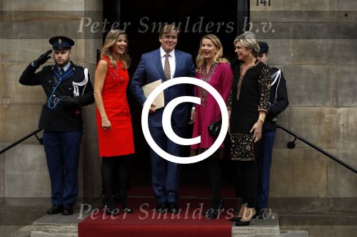 Amsterdam 15 december 2016  
Uitreiking prins Claus prijzen met aanwezig Koning Willem Alexander Koningin Maxima Prinses Beatrix Prinses Laurentien en Prinses Mabel. Vindt plaats in paleis op de dam.