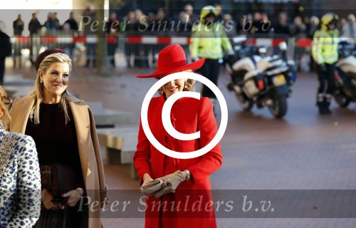 Amstelveen 29 november 2016
Koningin Maxima en koningin Mathilde bezoeken het cobra museum in Amstelveen