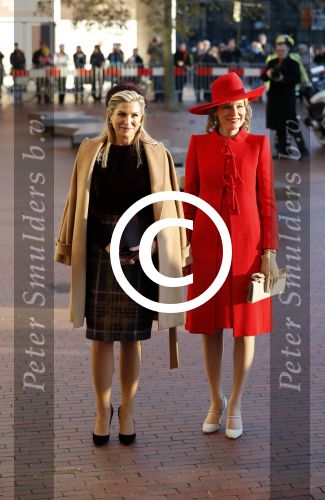 Amstelveen 29 november 2016
Koningin Maxima en koningin Mathilde bezoeken het cobra museum in Amstelveen