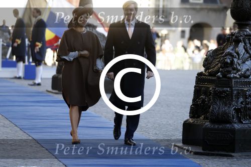 Amsterdam, 28 November 2016
Eerste dag Belgische Koningspaar bij Staatsbezoek aan Nederland
Koningin Maxima, Koning Willem Alexander, Koning Filip en Koningin Mathilde