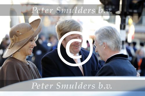 Amsterdam, 28 November 2016
Eerste dag Belgische Koningspaar bij Staatsbezoek aan Nederland
Koningin Maxima, Koning Willem Alexander, Koning Filip en Koningin Mathilde