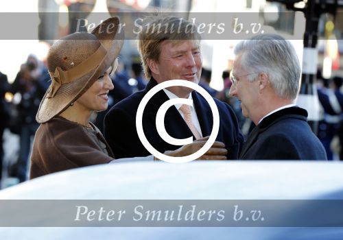 Amsterdam, 28 November 2016
Eerste dag Belgische Koningspaar bij Staatsbezoek aan Nederland
Koningin Maxima, Koning Willem Alexander, Koning Filip en Koningin Mathilde