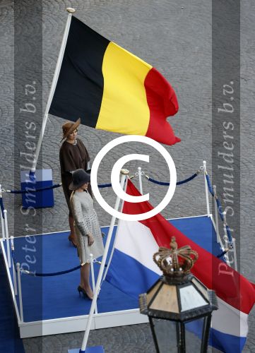 Amsterdam, 28 November 2016
Eerste dag Belgische Koningspaar bij Staatsbezoek aan Nederland
Koningin Maxima, Koning Willem Alexander, Koning Filip en Koningin Mathilde