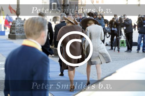 Amsterdam, 28 November 2016
Eerste dag Belgische Koningspaar bij Staatsbezoek aan Nederland
Koningin Maxima, Koning Willem Alexander, Koning Filip en Koningin Mathilde