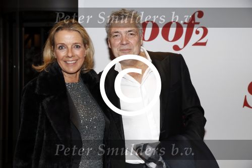 Amsterdam 28 november 2016
Premiere Soof 2 in de la mar theater. 
Kristien v Dillen met man Patrick v Mierlo