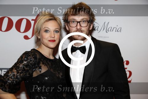 Amsterdam 28 november 2016
Premiere Soof 2 in de la mar theater. 
Loes Haverkort en partner Floris Verbeij