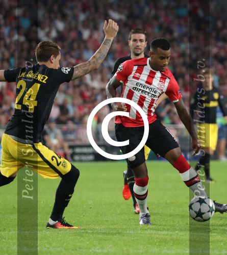 Eindhoven, 13 September 2016
PSV-Atletico Madrid, eindstand 0-1 
Eerste wedstrijd voorronde CL Seizoen 2016-2017
Luciano Narsingh