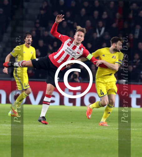 Eindhoven, 6 December 2016 Laatse groepswedstrijd in de Champions League Seizoen 2016/2017 PSV-FC Rostov, eindstand 0-0 en uitschakeling voor het gehele Europese Voetbal.
Luuk de Jong