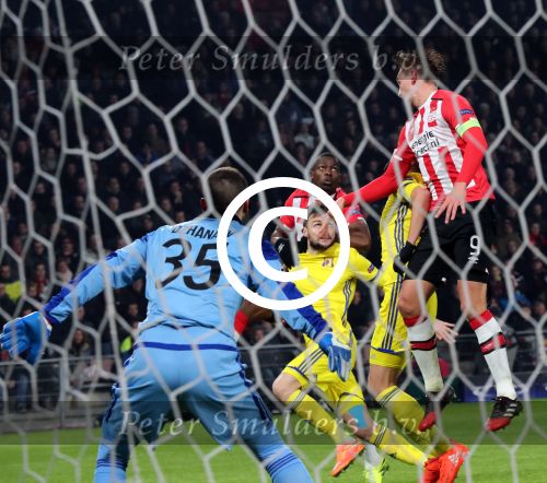 Eindhoven, 6 December 2016 Laatse groepswedstrijd in de Champions League Seizoen 2016/2017 PSV-FC Rostov, eindstand 0-0 en uitschakeling voor het gehele Europese Voetbal.
Luuk de Jong