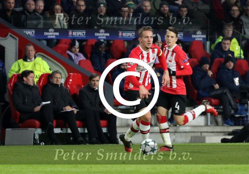 Eindhoven, 6 December 2016 Laatse groepswedstrijd in de Champions League Seizoen 2016/2017 PSV-FC Rostov, eindstand 0-0 en uitschakeling voor het gehele Europese Voetbal.
Luuk de Jong