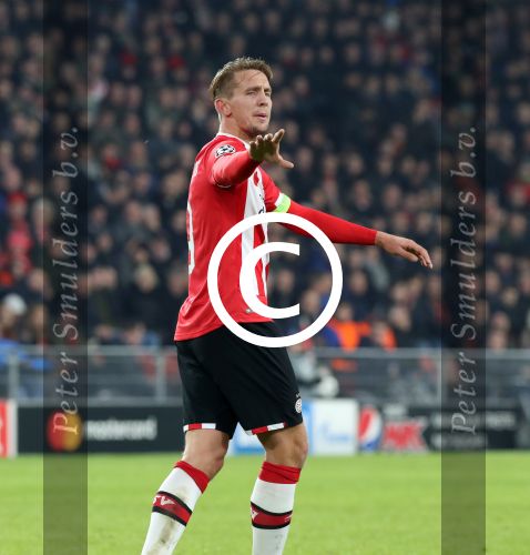 Eindhoven, 6 December 2016 Laatse groepswedstrijd in de Champions League Seizoen 2016/2017 PSV-FC Rostov, eindstand 0-0 en uitschakeling voor het gehele Europese Voetbal.
Luuk de Jong