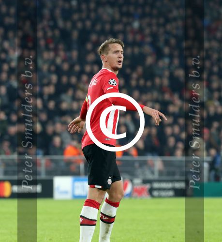 Eindhoven, 6 December 2016 Laatse groepswedstrijd in de Champions League Seizoen 2016/2017 PSV-FC Rostov, eindstand 0-0 en uitschakeling voor het gehele Europese Voetbal.
Luuk de Jong