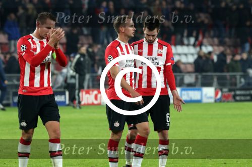 Eindhoven, 6 December 2016 Laatse groepswedstrijd in de Champions League Seizoen 2016/2017 PSV-FC Rostov, eindstand 0-0 en uitschakeling voor het gehele Europese Voetbal.
Luuk de Jong