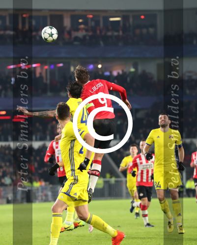 Eindhoven, 6 December 2016 Laatse groepswedstrijd in de Champions League Seizoen 2016/2017 PSV-FC Rostov, eindstand 0-0 en uitschakeling voor het gehele Europese Voetbal.
Luuk de Jong