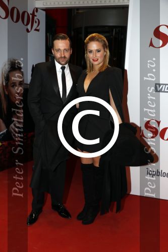 Amsterdam 28 november 2016
Premiere Soof 2 in de la mar theater. 
Marieke Westenen en partner Maurits Wetemans