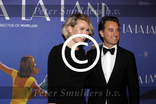 Amsterdam 12 december 2016
Premiere La La Land in Tuschinski. Marlijn Weerdenburg met Rik v d Westelaken