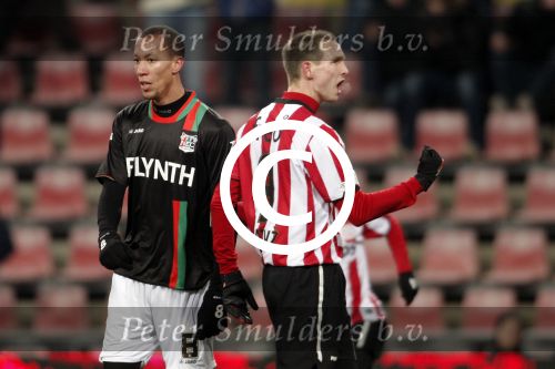 Seizoen 2011-2012 Eindhoven 02-02-2012 KNVB Beker PSV - NEC. Uitslag 3-2. Doelpunt Tim Matavz (PSV) en Ryan Koolwijk (NEC).
Foto: EIB/John Claessens