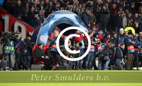 Eindhoven, 6 December 2016 Laatse groepswedstrijd in de Champions League Seizoen 2016/2017 PSV-FC Rostov, eindstand 0-0 en uitschakeling voor het gehele Europese Voetbal.
Persfotografen voor de trainersbank