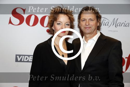 Amsterdam 28 november 2016
Premiere Soof 2 in de la mar theater. 
Sanne Wallis de Vries en partner Jacko v t Hof