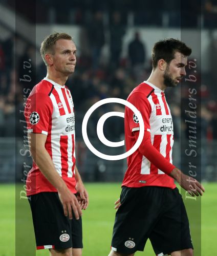 Eindhoven, 6 December 2016 Laatse groepswedstrijd in de Champions League Seizoen 2016/2017 PSV-FC Rostov, eindstand 0-0 en uitschakeling voor het gehele Europese Voetbal.
Siem de Jong