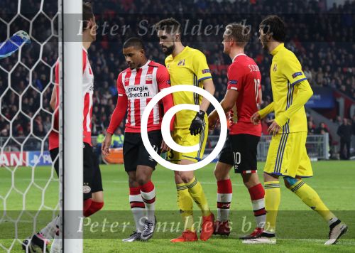 Eindhoven, 6 December 2016 Laatse groepswedstrijd in de Champions League Seizoen 2016/2017 PSV-FC Rostov, eindstand 0-0 en uitschakeling voor het gehele Europese Voetbal.
Siem de Jong