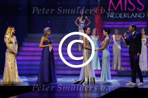 Hilversum 26 september 2016
Finale miss Nederland verkiezing in studio 21. Kim Kotter en Viktor Brand presenteren het. Winares Zoey Ivory